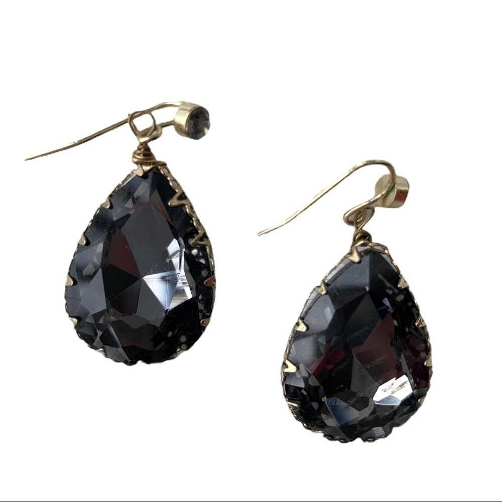Boutique Faux Rhinestone Statement Drop Earrings